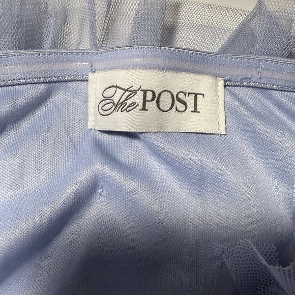 The Post ~ Tulle Mini Dress ~ Size Extra Small ~ Color Light Blue - Picture 3 of 5